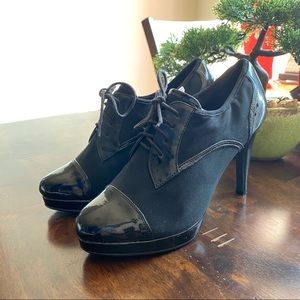 Impo Helena 7.5 M Black Granny Oxford 4" Heel
